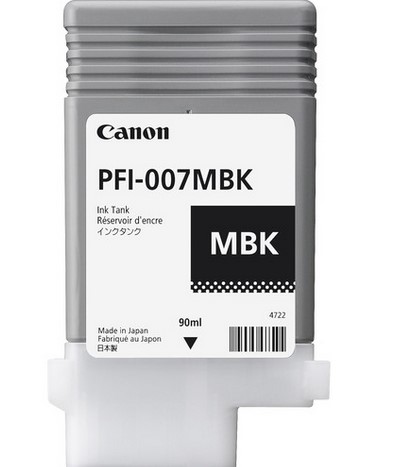 Tanque CANON PFI-007 MBK - Negro, Canon