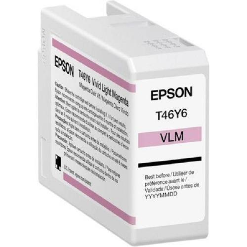 Cartucho Epson Pro10 T46Y600 Tinta UltraChrome Light Magenta 50ML Compatible para SureColor P900 -
