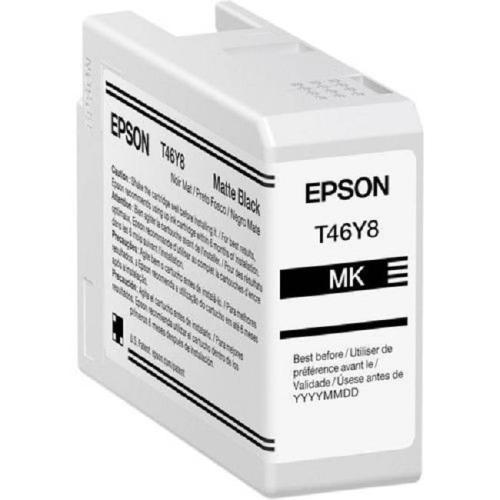 Cartucho Epson Pro10 T46Y800 Tinta UltraChrome Matte Black 50ML Compatible para SureColor P900 -