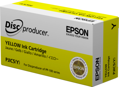 Cartucho EPSON PJIC7(Y)692 AMARILLO (C13S020692) Para Impresora Discproducer PP-100II Capacidad 31ML -