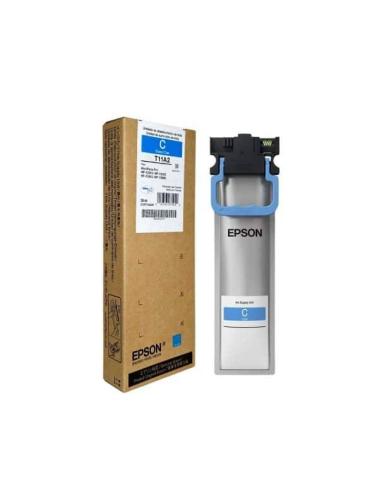 Bolsa de Tinta Epson T11A220-AL Cian Rendimiento promedio de 5 - 000 Imp, Capacidad de 39ML, Compatible para WorkForce Pro WF-C5891 / WorkForce Pro WF-5890 /