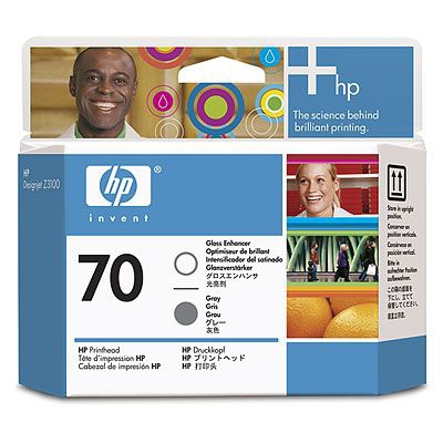 Cabezal HP 70 - C9410A, Gris y Resaltador Brillo