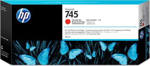 Tinta HP 745 - F9K06A, Rojo Cromático 300ml