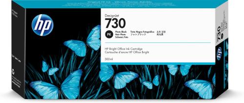 Tinta HP 730 - P2V73A, Negro Fotográfico 300ml