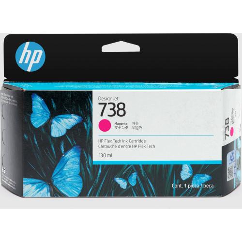 TINTA HP 738 MAGENTA 498N6A 130ML -