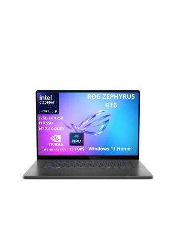 ASUS ROG ZEPHYRUS G16 Intel Core Ultra 9 Processor 285H - 32GB LPDDR5X, 1TB SSD, 16 pulgadas 2.5K  Win 11 HOME