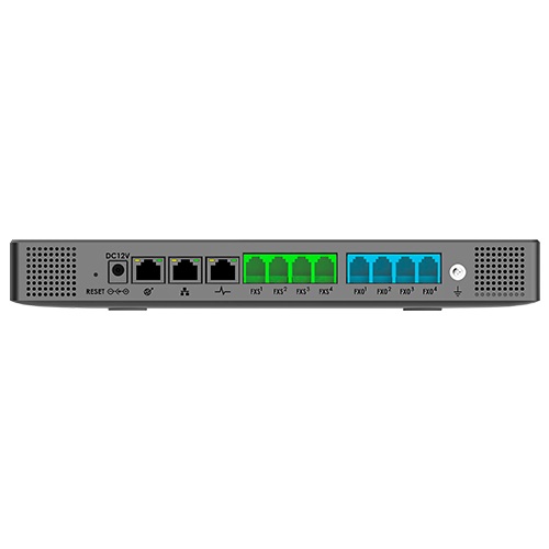 Conmutador IP para hasta 1000 usuarios y 150 llamadas simultaneas - 4 FXS, 4FXO, Solo audio, WAVE, GDMS