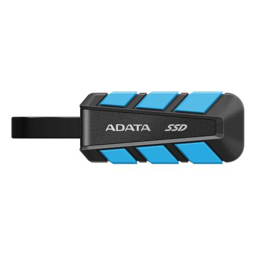 SSD Externo ADATA SC740 1TB. USB tipo C incorporado - 1.050/1.000 MB/s lectura/escritura, Resistente a caídas MIL-STD. Color AZUL. N.P. SC740-1000G-CBU