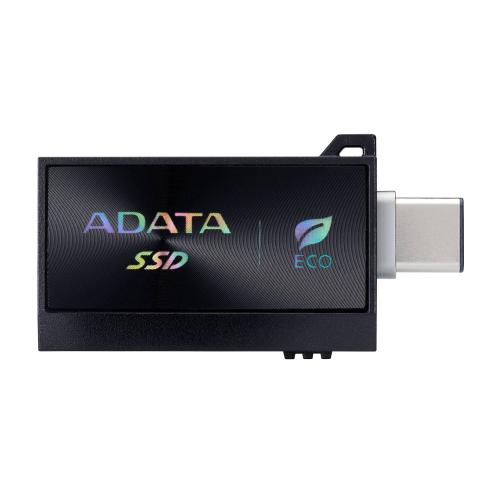 SSD Externo ADATA SC730 1TB. conectores dobles USB-C y USB-A integrados (USB 3.2 Gen2). 600 MB/s de lectura/escritura. Color NEGRO. SC730-1T-CACTI -