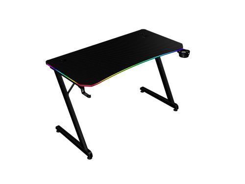 Escritorio Gamer Ergonómico  Olympus Spot Glow Pro MRX8000 Balam Rush Legend Series Escritorio Gamer Ergonómico 120 x 60cm - Iluminación RGB, Porta Vasos