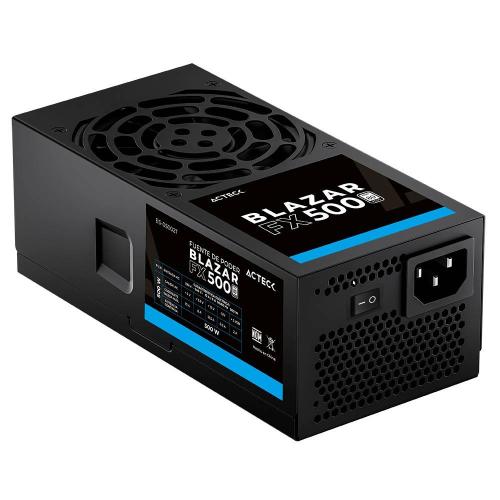 Fuente de Poder TFX  Blazar FX500 ACTECK  Advanced Series 500W. Ventilador: 80mm. Bajo nivel de ruido -