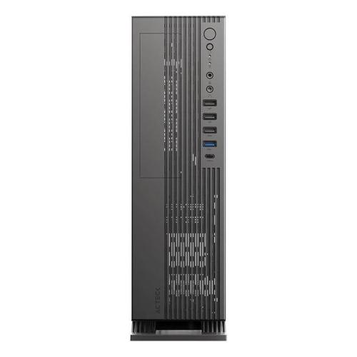 Gabinete Mini Torre Slim+F2120 ONEX GS455 ACTECK  Factor Micro ATX- Mini ITX - Lector de tarjetas SD