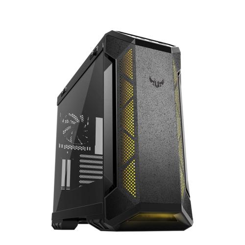 Gabinete gamer ASUS TUF Gaming GT501 con Ventana RGB - Midi Tower, ATX, EATX, Micro ATX, Mini-ITX, USB 3.1, sin Fuente, 4 Ventiladores Instalados (3x RGB),