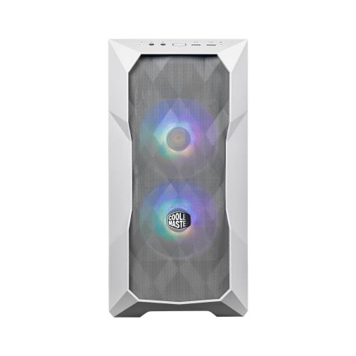 Gabinete COOLER MASTER  TD300-WGNN-S00 Mesh Mini Tower con Ventana ARGB - tarjetas madre soportadas Micro-ITX, Mini-ITX