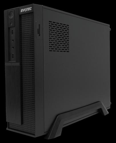 Gabinete Evotec Lisboa Slim - Compatibilidad M-ATX, Incluye Fuente de 500W y Ventilador lateral