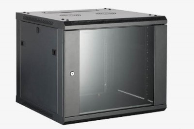 Gabinete para Montaje en Pared - Piso - Puerta de Cristal Templado, Cuerpo Fijo, 6 Unidades de Rack, 19 PULGADAS