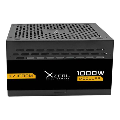 Fuente de Poder Xzeal XZ1000M ATX 1000W 80 Plus Gold Modular 1x20+4pin + 2xP8(4+4)pin +3x PCI-E/CPU (8pin) + 1x PCI-E 5.1+ 4x SATA/Molex Negro - XZPS1000MB