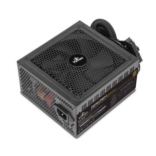 YEYIAN FUENTE DE PODER 80+ ORO 650W - PCIE GEN5, ATX, CONDENSADORES ALTA CALIDAD, INC. OCP/OCP/UV/OTP/OLP, VENTILADOR ALTO FLUJO DE 140MM YFG-85031-01