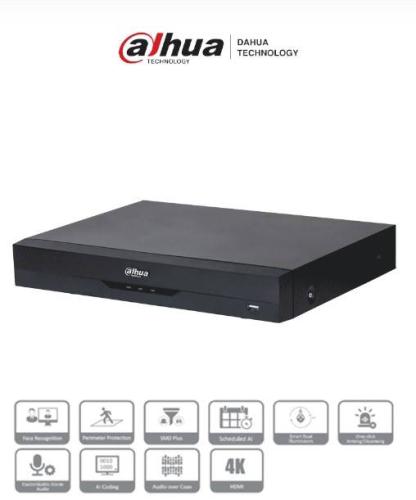 DAHUA XVR5116HE-4KL-I3 - DVR 16 Canales 4K con IA - WizSense, H.265+, 16 Canales HDCVI+IP (32 Ch máx.), 16 3 E S Alarma, 1 Puerto SATA