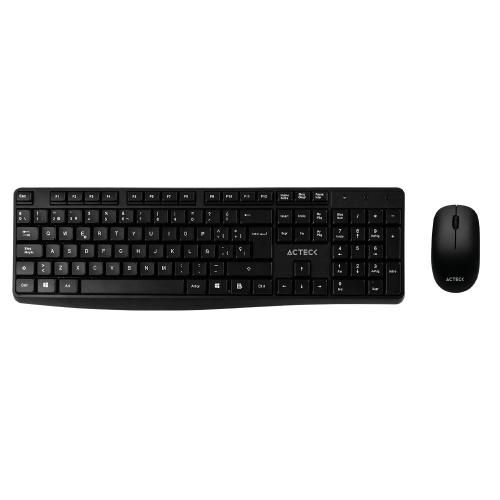 Kit Inalámbrico ACTECK CREATOR MK440 - Estándar, Negro, Conectividad: Inalámbrica, Teclas: 105, 2 botones + scroll