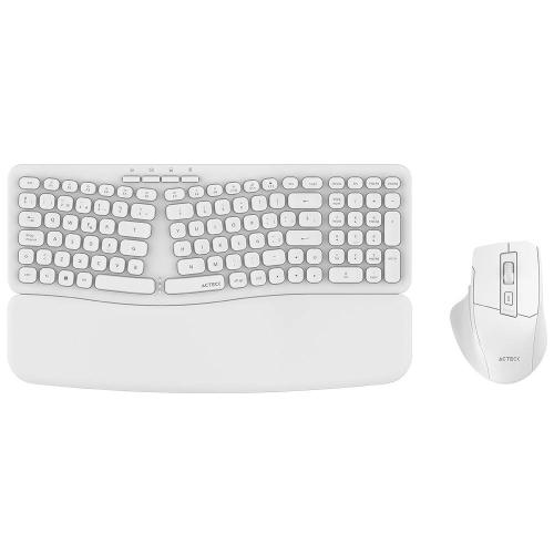 Kit Teclado y Mouse Acteck Creator Ultra CONFORT MK650  Teclado y Mouse Ergonómico Inalámbrico - Teclado de Membrana 2.4Mhz