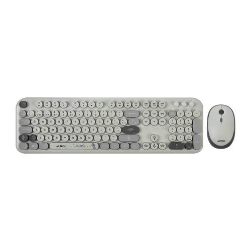 Kit Teclado y mouse Inalámbricos 2.4hz Creator Chic K-Colors MK485 Advanced Series Teclado Inalambrico Dongle 2.4Mhz - Rango 10m, 105 teclas