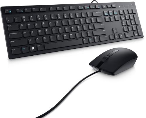 Kit de Teclado y Mouse Óptico DELL KM300C (580-AKKW) - Alámbrico, USB 2.0, Negro, Español.