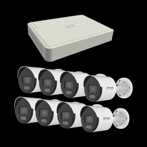 Kit de Videovigilancia HIKVISION KIPCV2M/8B - Exterior, 8, 1920 x 1080 Pixeles, 2 MP
