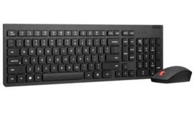 Kit de Teclado y Mouse inalámbricos LENOVO Essentials Gen2 - 4X31N50731, receptor USB, color negro, español