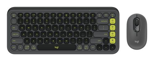 Kit Logitech POP 920-013052 Teclado y mouse Bluetooth. Color grafito y verde. -