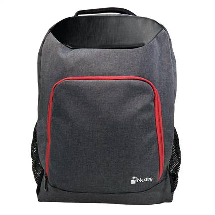 Mochila Nextep para Laptop NE-670B 15 a 17 pulgadas Color Gris /Negro tirantes ajustables y acolchados Bolsa Laterales -