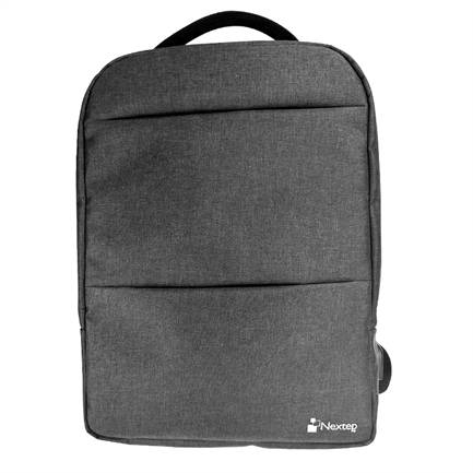 Mochila Nextep para Laptop NE-670M 15.6  pulgadas Color Gris  tirantes ajustables y acolchados Frontal e interior con  zipper -