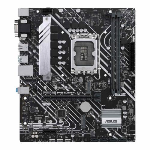 Tarjeta Madre ASUS PRIME H610M-A D4-CSM - microATX, Socket Intel® LGA 1700, Intel®14a, 13a y 12a gen, DDR4, PCIe 4.0, puertos M.2 duales, DisplayPort, HDMI®,