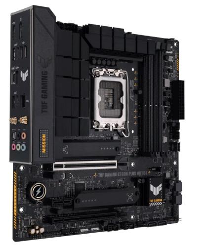Tarjeta Madre ASUS TUF GAMING B760M-PLUS WIFI D4 - mAtx, Intel, LGA 1700, Intel®14a, 13a y 12a gen, PCIe 5.0, DDR5, Wi-Fi 6, USB 3.2 Gen 2x2 Type-C® y puerto fr