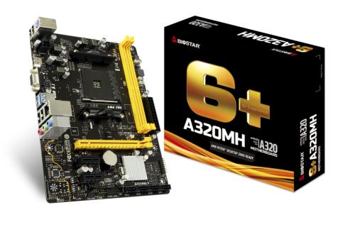 Motherboard BIOSTAR A320MH SOPORTE DE CPU Compatible con AMD AM4 -