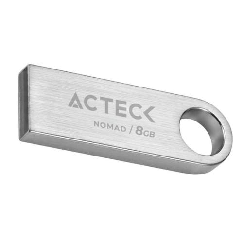 Memoria USB Nomad Metal MUF-8000 ACTECK  Memoria USB 8GB - 2.0, Velocidad de Lectura 25 MB/s, Velocidad de Escritura 5MB/s