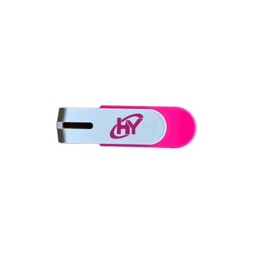 MemoriaUSB HYUNDAI 16GB - U2BK/16GBPK, 2.0. Rosa con Blanco