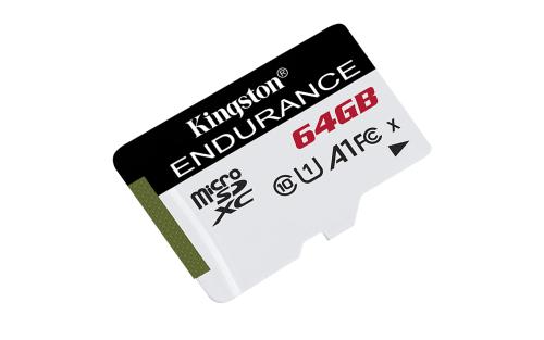 MEMORIA MICROSD KINGSTON HIGH ENDURENCE 64GB R.95MB/S W.30MB/S CL10 UHS-I U1 V10 A1 -