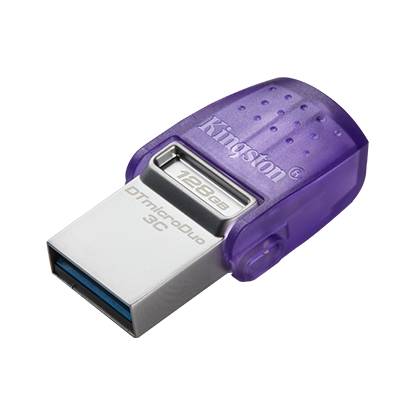 MEMORIA USB KINGSTON DATATRAVELER MICRODUO 3C TIPO A - TIPO C 128GB 3.2 GEN 1 -
