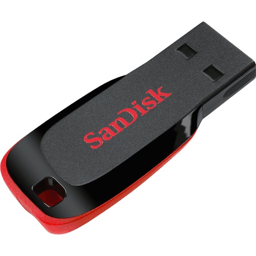Memoria USB SanDisk Cruzer Blade Z50 - 16GB, USB 2.0, Negro.