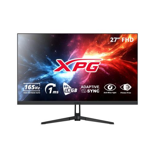 Monitor Gaming XPG 27 Pulgadas RIFT R27F6 165Hz. Resolución: 1920×1080(FHD). Respuesta: 1ms(MPRT) - Puertos: HDMI 2.0x1, Display 1.4x1. Negro. RIFT R27F6-BK