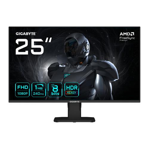 MONITOR GAMER GIGABYTE GS25F2A - 24.5 PULGADAS, PLANO, NEGRO, 1920 x 1080 (FHD), 2 HDMI, DISPLAYPORT