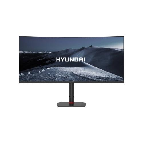 Monitor Gaming - Curvo, LED, HYUNDAI 34 Pulgadas  HT34CGMBK01, Resolucion  3440x1440, 180Hz Negro