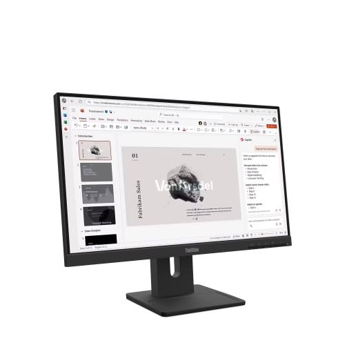 Monitor Lenovo ThinkVision E22-40 - Panel IPS de 21, 5 pulgadas, 1x HDMI 1.4, 1x DP 1.2, 1x VGA, Garantía 3 años con fabricante.