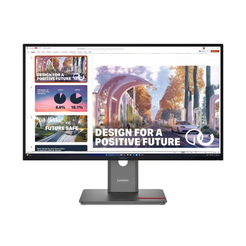 Monitor Lenovo ThinkVision P27QD-40 - 27 pulgadas WLED, Resolución 2560x1440, Tiempo de respuesta de 4 ms, Color Raven Black, Garantía de 3 años