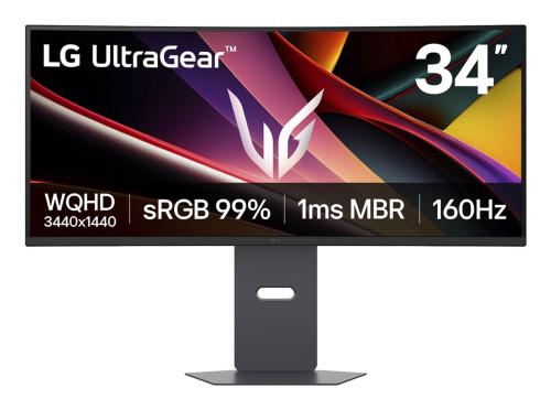 Monitor marca LG UltraGear Curvo WQHD de 34 pulgadas - MOD.34G600A-B, FreeSync™ Premium