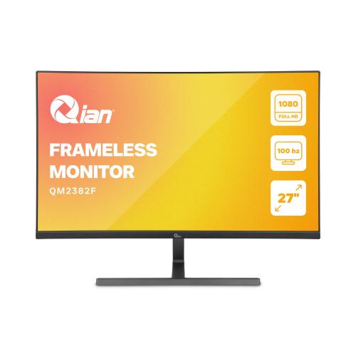 Monitor - Qian, Modelo QMF-IPF27-01, Pantalla IPS de 27 pulgadas, frecuencia de actualización de 100Hz. Full HD 1920 x 1080