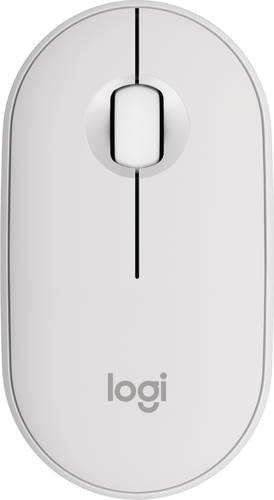 Mouse Logitech M350s 910-007047. Color blanco. -