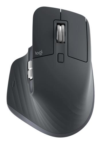 Mouse Logi MX MASTER 3S 910-007502 - dpi 200 a 8000, 7 botones, mouse recargable, alcance 10m. 1 año de garantía de hardware limitada. Color grafito claro.