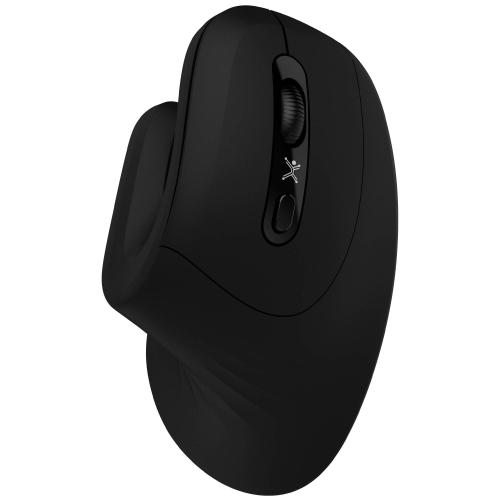 Mouse Inalámbrico Diseño Vertical Click Silencioso Snouse Color Negro | PERFECT CHOICE -